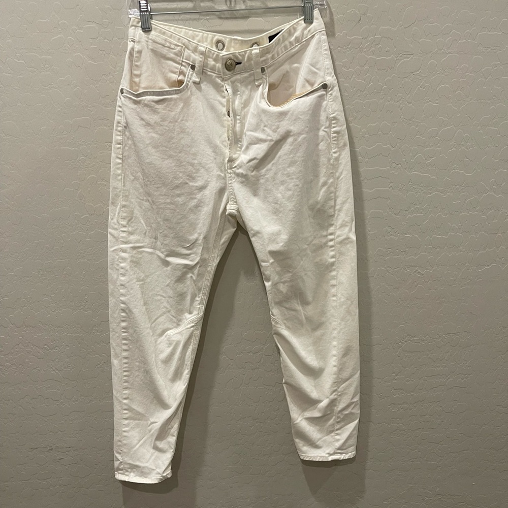 Rag & Bone White Button Fly Pants